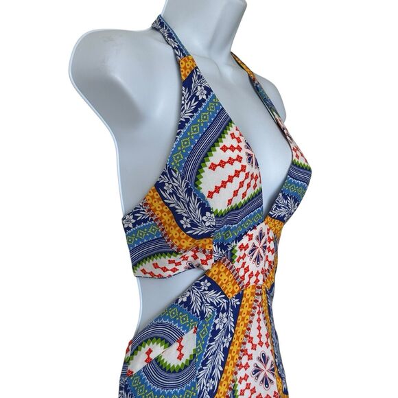 FARM Rio Multicolor Halter Mini Dress - Picture 14 of 14